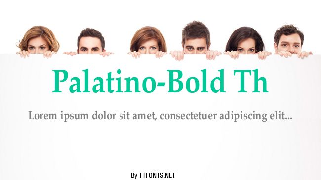 Palatino-Bold Th example